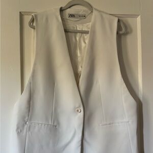 Zara Women's White Vest never worn
